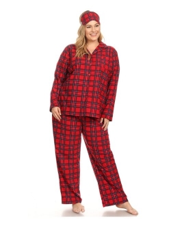 Plus Size 3-Piece Pajama Set