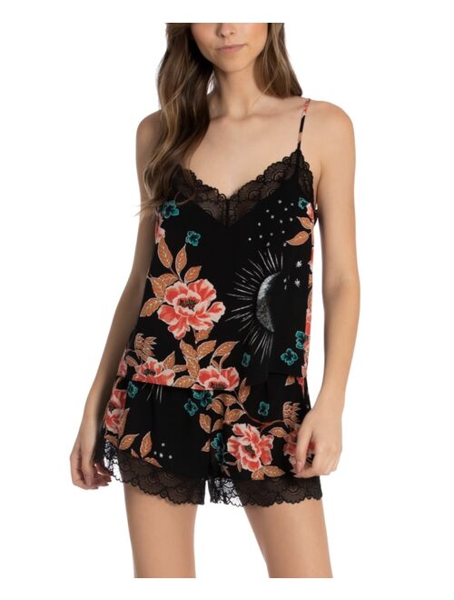 Midnight Bakery Women's Astrid Floral Cami-Tap Set