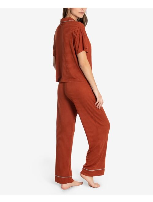 Midnight Bakery Women's Celine Rib Knit Pajama