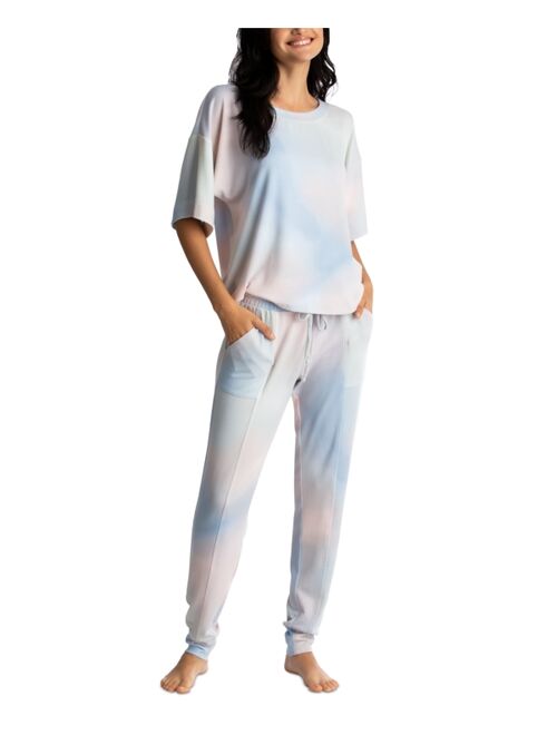 Midnight Bakery Alexis Printed Hacci Lounge Pajama Set