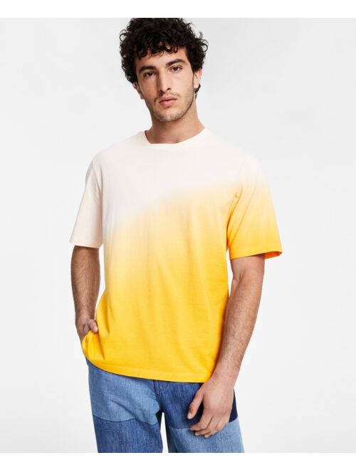 Sun + Stone Men's Nathan Oversized Dip Dyed T-Shirt, Created for Macy's