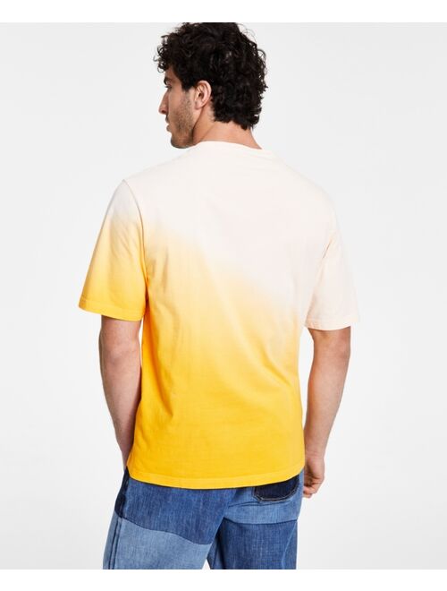 Sun + Stone Men's Nathan Oversized Dip Dyed T-Shirt, Created for Macy's