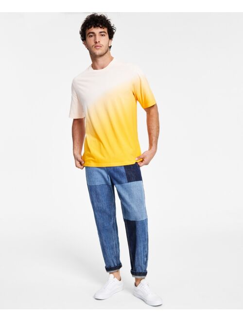 Sun + Stone Men's Nathan Oversized Dip Dyed T-Shirt, Created for Macy's