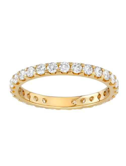 Charles & Colvard 14k Gold 1 Carat T.W. Lab-Created Moissanite Eternity Band