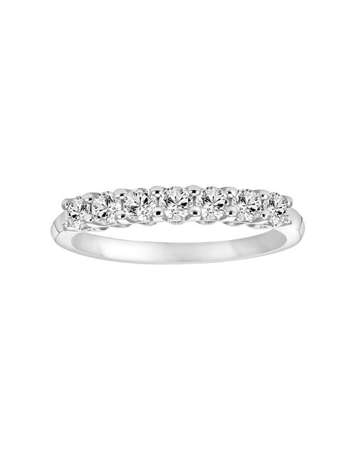 Simply Vera Vera Wang 14k White Gold 1/3 Carat T.W. Diamond Wedding Band