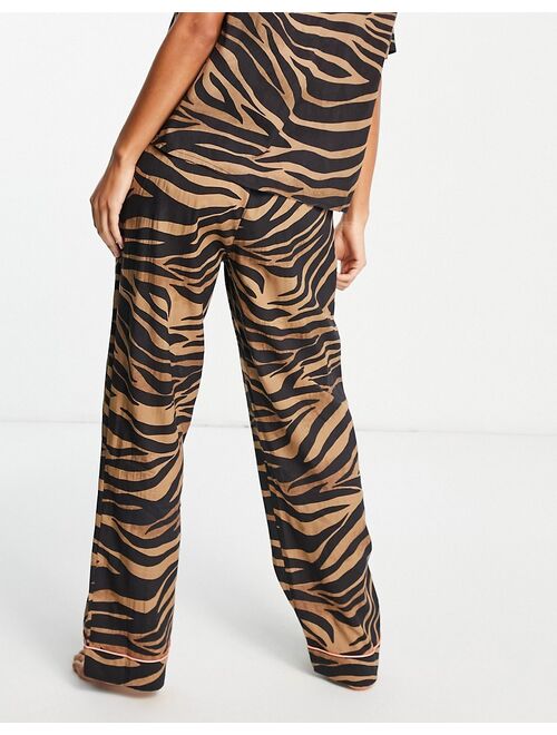 zebra print pajama pants