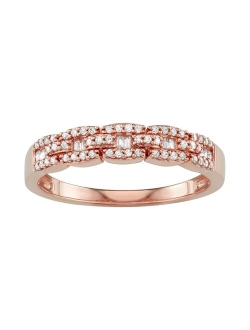 14kt Gold 1/4 Carat Diamond Band