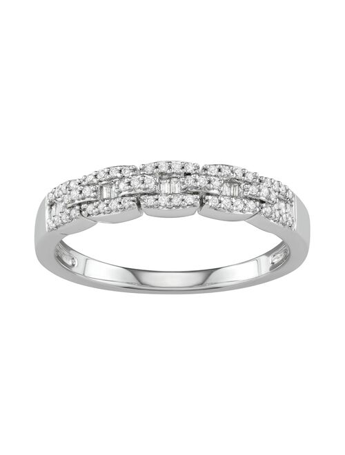 Simply Vera Vera Wang 14kt Gold 1/4 Carat Diamond Band