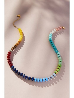 Rainbow Large-Stone Necklace