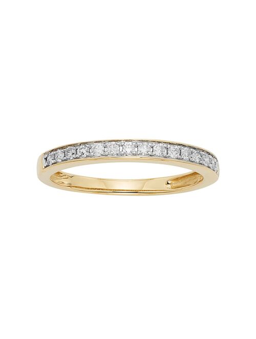 The Regal Collection 1/4 Carat T.W. IGL Certified Diamond 14k Gold Wedding Ring