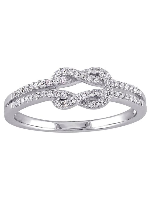 Stella Grace 14k White Gold 1/6 Carat T.W. Diamond Infinity Ring