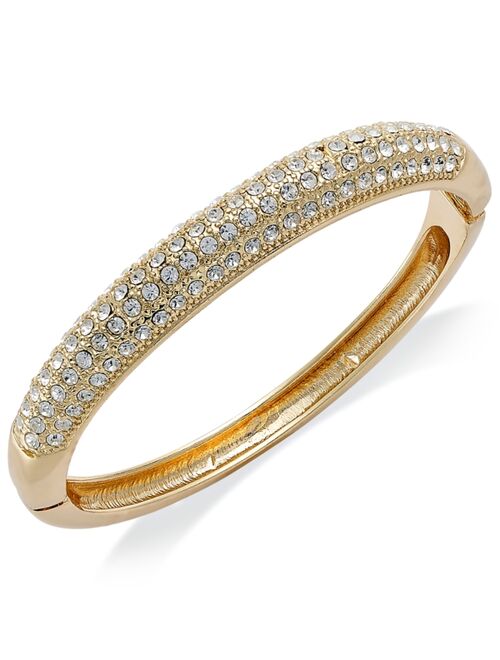 CHARTER CLUB Clear Glass Pave Bangle