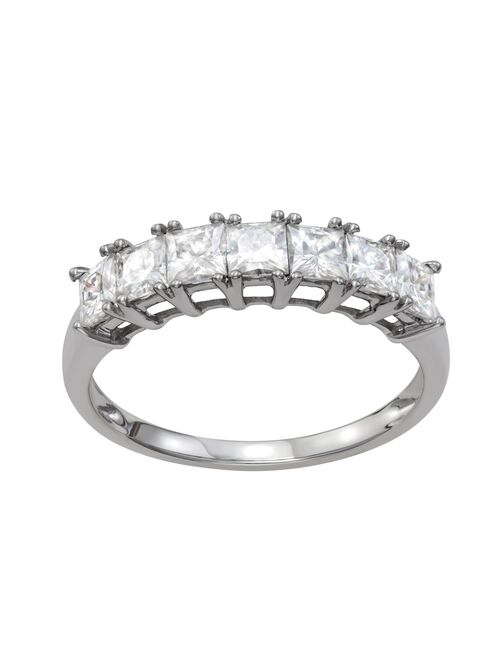 Charles & Colvard 14k White Gold 1 1/4 Carat T.W. Lab Created Moissanite Anniversary Band