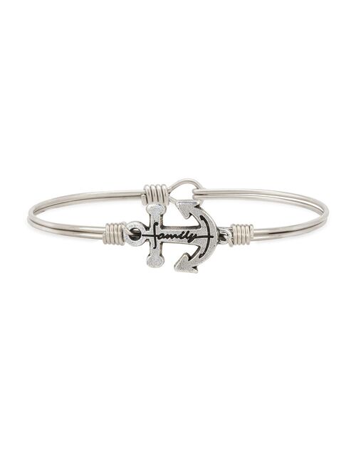 Luca & Danni Family Anchor Bangle Bracelet