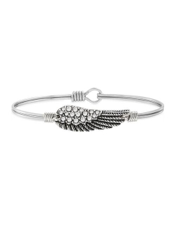 Luca + Danni Crystal Angel Wing Bangle Bracelet