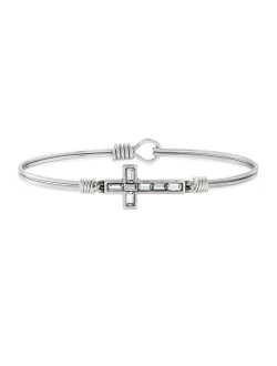 Luca + Danni Crystal Cross Bangle Bracelet