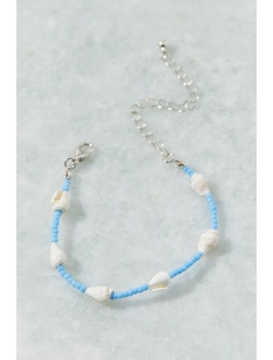 Beaded Shell Charm Bracelet