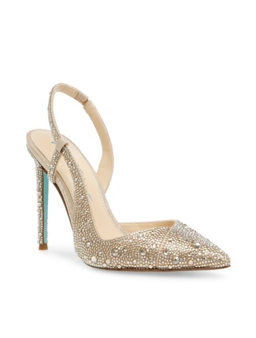 BETSEY JOHNSON Rocky Rhinestone Slingback Pumps