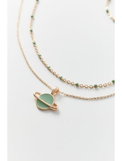 Enamel Icon Layer Necklace Set