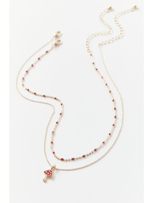 Urban outfitters Enamel Icon Layer Necklace Set