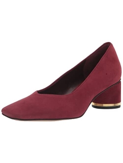 Pisa Suede Leather Square Toe Pumps