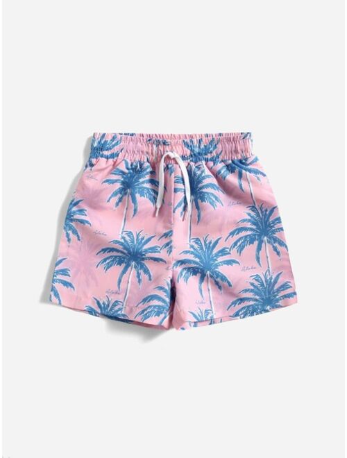 Shein Boys Coconut Print Swim Shorts