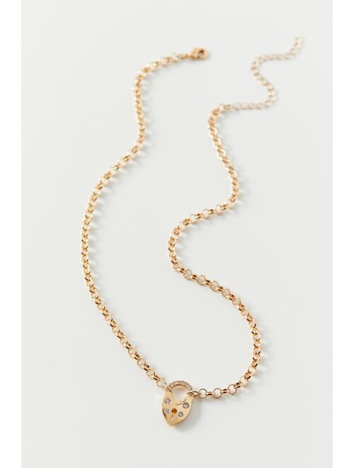 Urban outfitters Statement Lock Chain Necklace