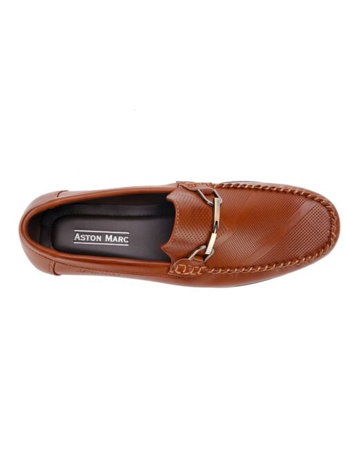 Aston Marc Men's Perforated Buckle Loafers