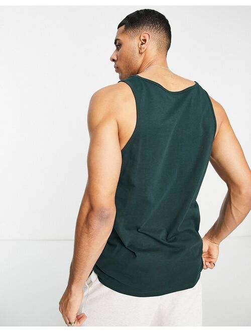 ASOS DESIGN tank top in dark green