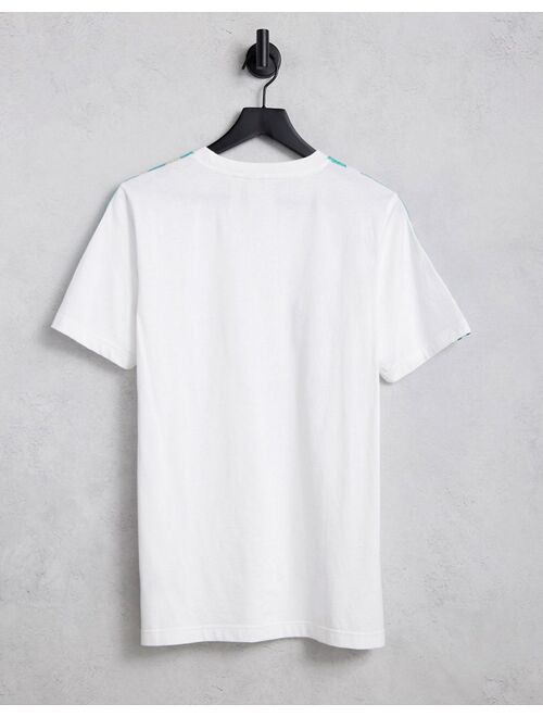 adidas Originals camo logo infill t-shirt in white