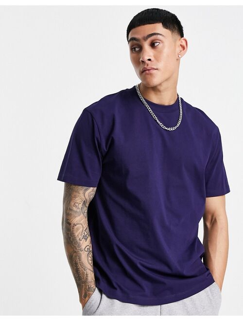 ASOS DESIGN relaxed fit t-shirt in navy