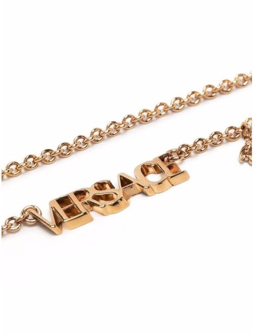 Versace logo-plaque necklace