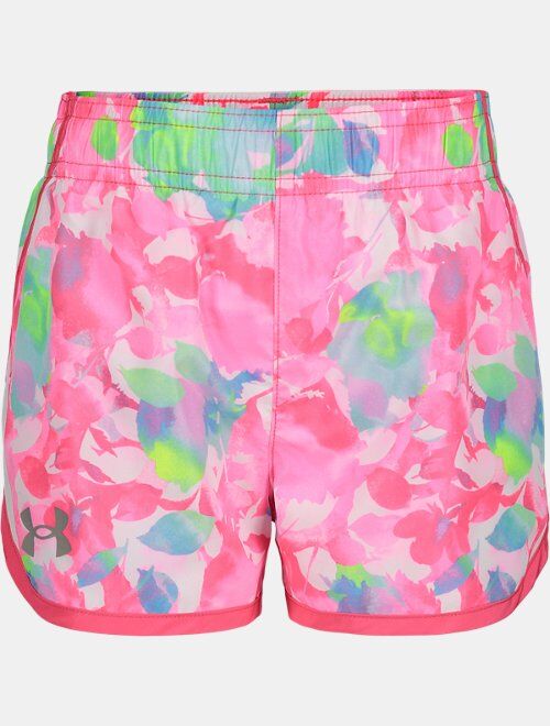 Under Armour Girls' Pre-School UA Fly-By Floral Shorts