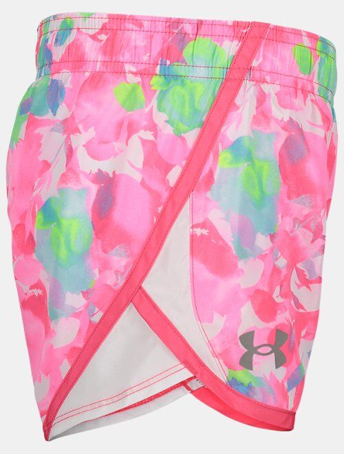 Under Armour Girls' Pre-School UA Fly-By Floral Shorts