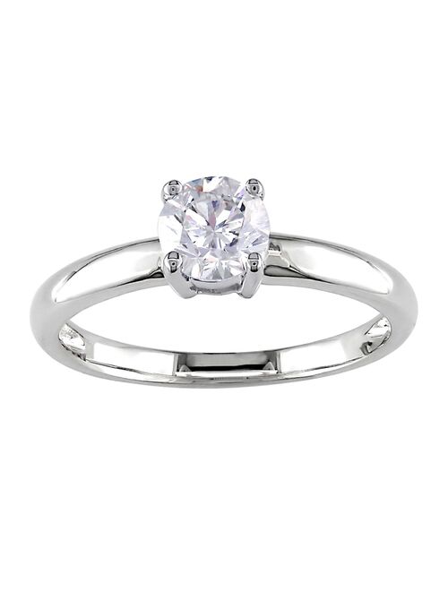 Stella Grace 14k White Gold Lab-Created Moissanite Solitaire Ring