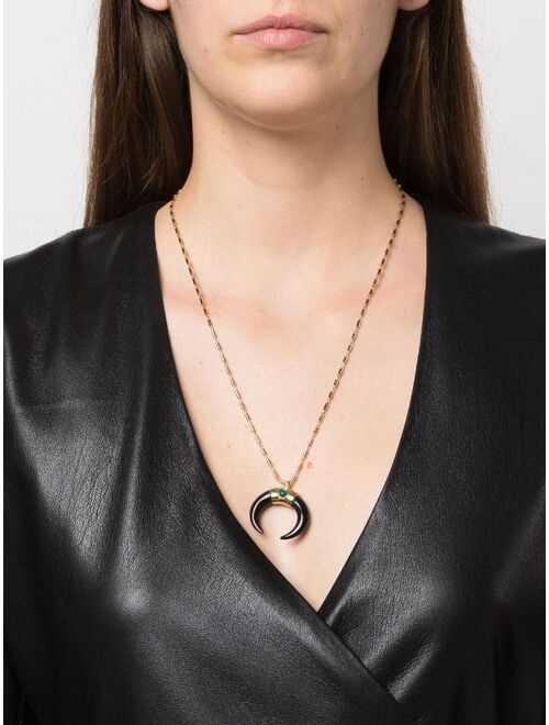 Isabel Marant Horn & Stone pendant necklace