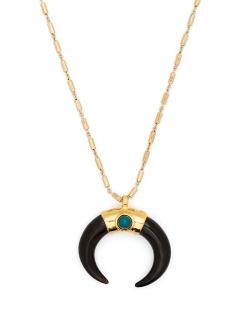 Isabel Marant Horn & Stone pendant necklace