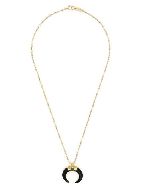 Isabel Marant Horn & Stone pendant necklace