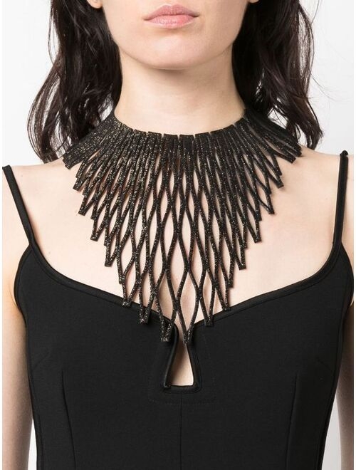 SO-LE STUDIO cut-out collar necklace