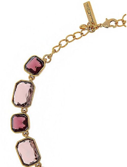 Oscar de la Renta square-stone necklace