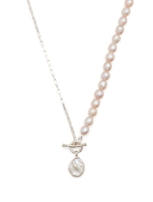 DOWER AND HALL Luna freshwater pearl-embellished necklace