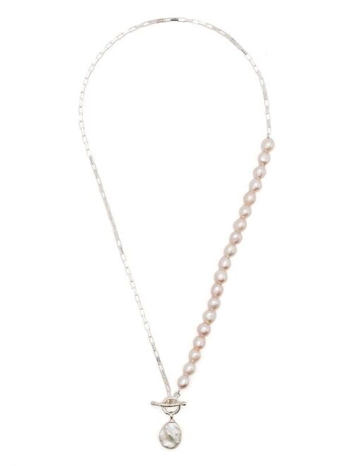 DOWER AND HALL Luna freshwater pearl-embellished necklace