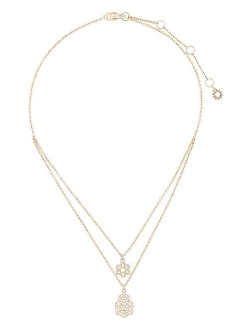 Marchesa Notte double-chain pendant necklace