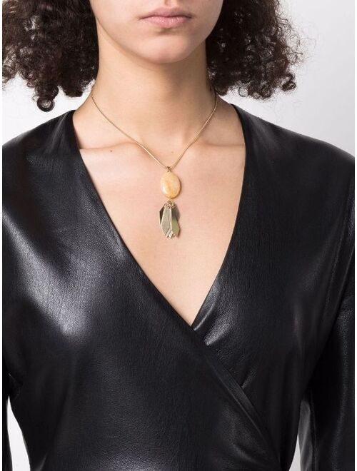 Isabel Marant stone pendant necklace