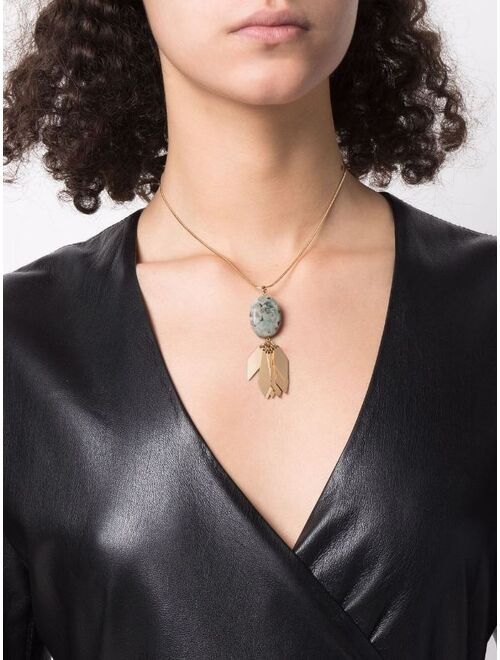 Isabel Marant stone pendant necklace