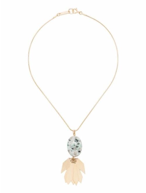 Isabel Marant stone pendant necklace