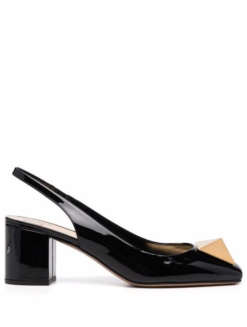 Valentino Garavani Maxi Stud 60mm slingback pumps