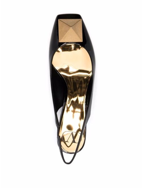 Valentino Garavani Maxi Stud 60mm slingback pumps