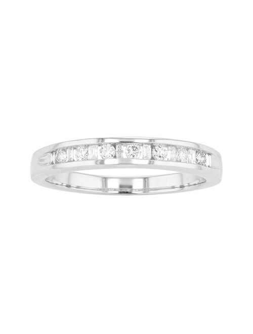 Lovemark 10k White Gold 1/4 T.W. Diamond Ring