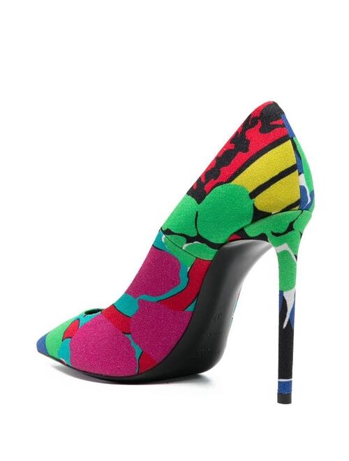 Yves Saint Laurent Saint Laurent Zoe 105mm floral-print pumps